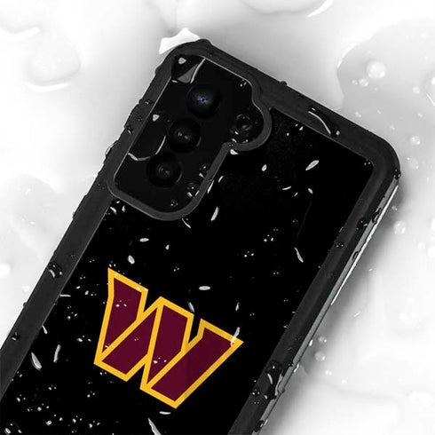 NFL Washington Commanders Black Background Galaxy S23 Waterproof Case