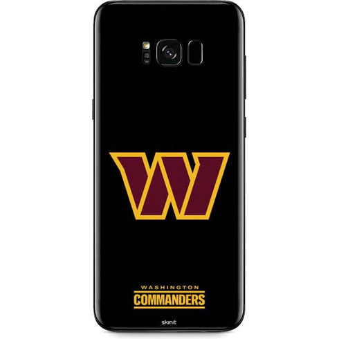 NFL Washington Commanders Black Background Galaxy S8 Skin