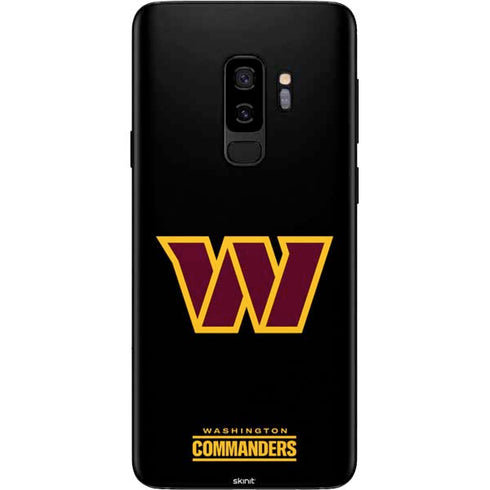 NFL Washington Commanders Black Background Galaxy S9 Plus Skin
