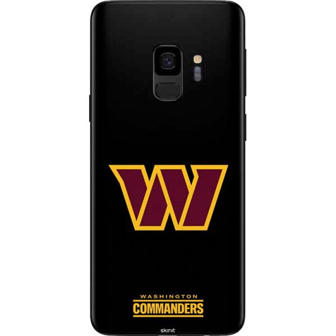 NFL Washington Commanders Black Background Galaxy S9 Skin