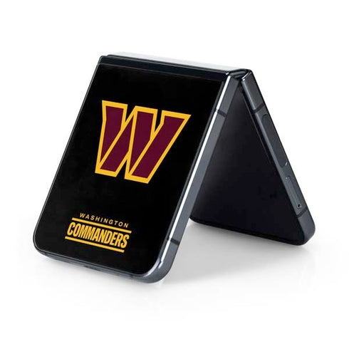 NFL Washington Commanders Black Background Galaxy Z Flip5 5G Skin