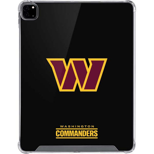 NFL Washington Commanders Black Background iPad Pro 12.9in (2020) Clear Case