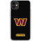 NFL Washington Commanders Black Background iPhone 11 Clear Case