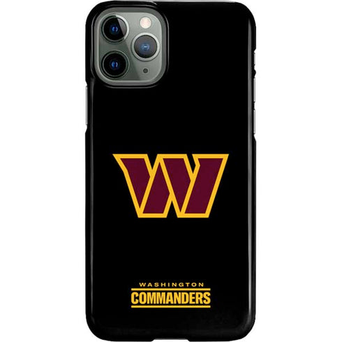 NFL Washington Commanders Black Background iPhone 11 Pro Lite Case