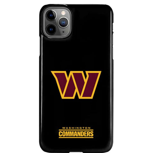 NFL Washington Commanders Black Background iPhone 11 Pro Max Lite Case