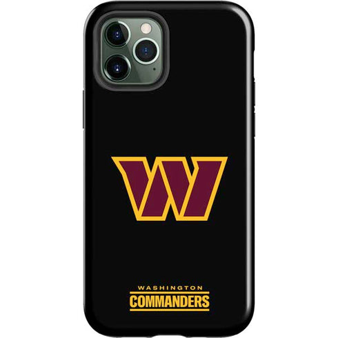 NFL Washington Commanders Black Background iPhone 12 Pro Impact Case