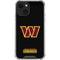 NFL Washington Commanders Black Background iPhone 13 Mini Clear Case