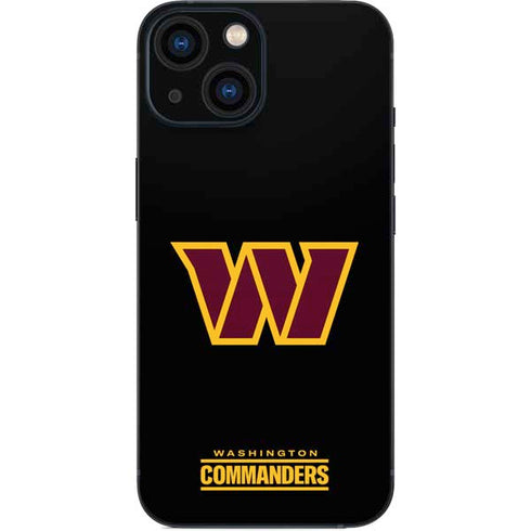NFL Washington Commanders Black Background iPhone 13 Mini Skin
