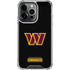 NFL Washington Commanders Black Background iPhone 13 Pro Clear Case