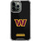 NFL Washington Commanders Black Background iPhone 13 Pro Max Clear Case