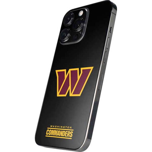 NFL Washington Commanders Black Background iPhone 13 Pro Max Skin
