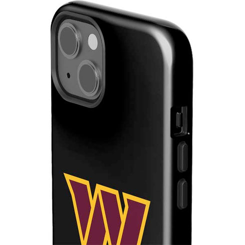NFL Washington Commanders Black Background iPhone 14 Plus Impact Case