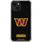 NFL Washington Commanders Black Background iPhone 14 Plus Clear Case