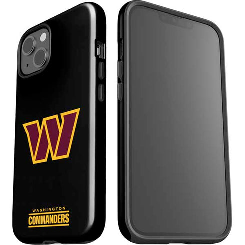 NFL Washington Commanders Black Background iPhone 14 Impact Case