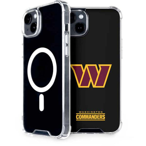 NFL Washington Commanders Black Background iPhone 15 Plus MagSafe Case