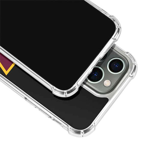 NFL Washington Commanders Black Background iPhone 15 Pro Clear Case