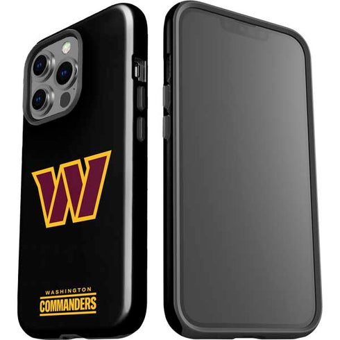 NFL Washington Commanders Black Background iPhone 14 Pro Impact Case
