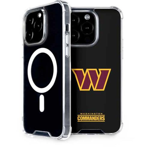 NFL Washington Commanders Black Background iPhone 14 Pro MagSafe Case