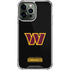 NFL Washington Commanders Black Background iPhone 14 Pro Max Clear Case