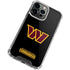 NFL Washington Commanders Black Background iPhone 14 Pro Max Clear Case