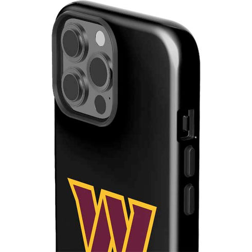 NFL Washington Commanders Black Background iPhone 15 Pro Max Impact Case