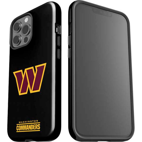 NFL Washington Commanders Black Background iPhone 15 Pro Max Impact Case