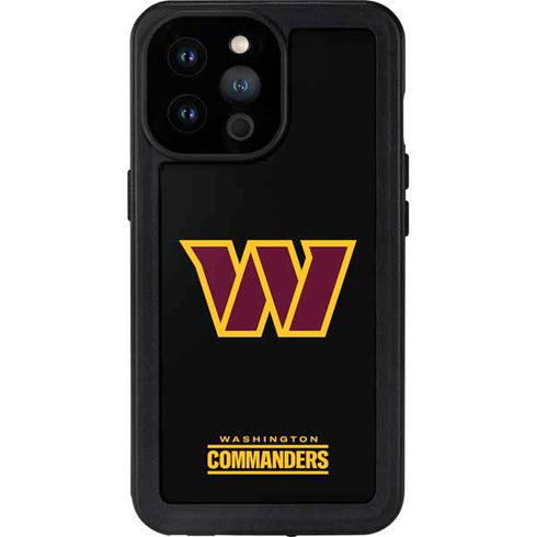 NFL Washington Commanders Black Background iPhone 14 Pro Max Waterproof Case