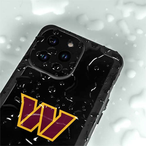 NFL Washington Commanders Black Background iPhone 14 Pro Max Waterproof Case