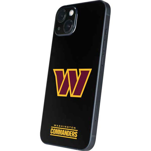 NFL Washington Commanders Black Background iPhone 14 Skin