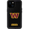 NFL Washington Commanders Black Background iPhone 15 Waterproof Case