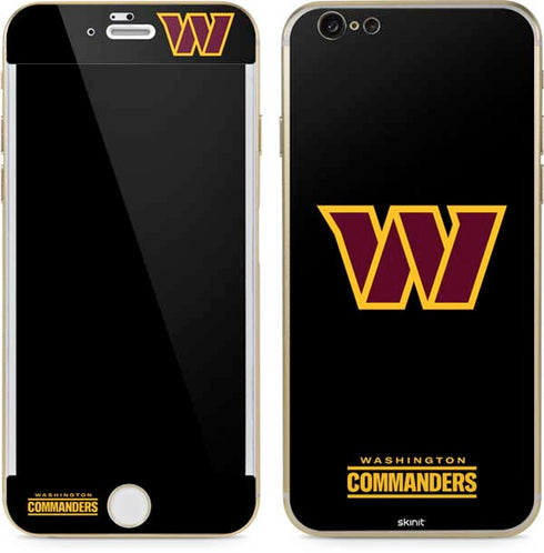 NFL Washington Commanders Black Background iPhone 6/6s Skin