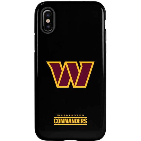 NFL Washington Commanders Black Background iPhone X Pro Case