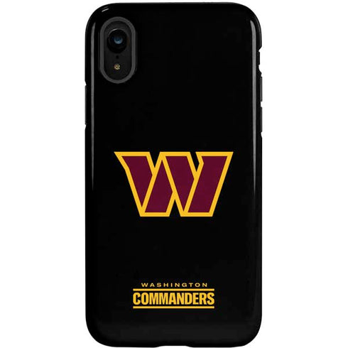 NFL Washington Commanders Black Background iPhone XR Pro Case