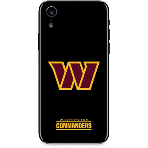 NFL Washington Commanders Black Background iPhone XR Skin