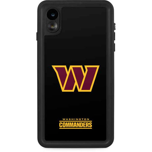 NFL Washington Commanders Black Background iPhone XR Waterproof Case