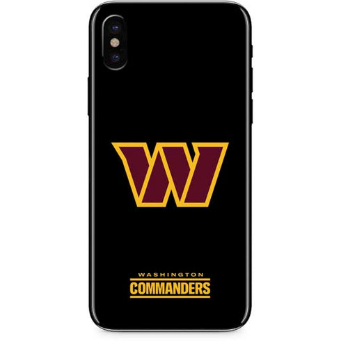 NFL Washington Commanders Black Background iPhone XS Max Skin