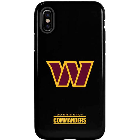 NFL Washington Commanders Black Background iPhone XS Pro Case