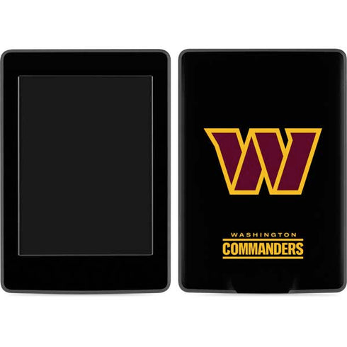 NFL Washington Commanders Black Background Amazon Kindle Skin