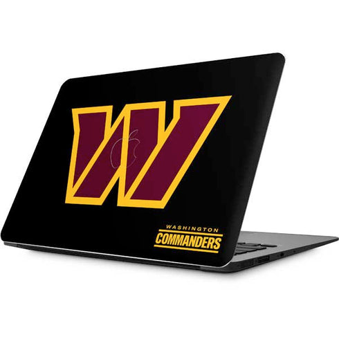 NFL Washington Commanders Black Background Apple MacBook Skin