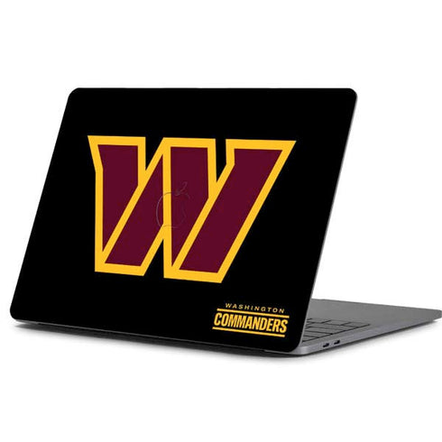 NFL Washington Commanders Black Background Apple MacBook Pro 13-inch Skin