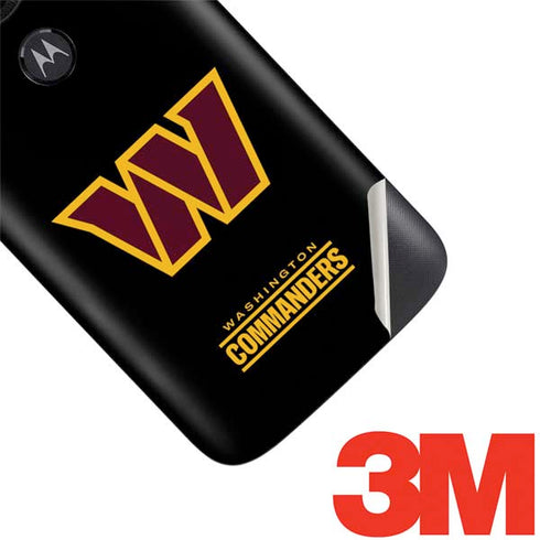 NFL Washington Commanders Black Background Moto E5 Play Skin