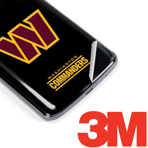 NFL Washington Commanders Black Background Moto E5 Plus Skin