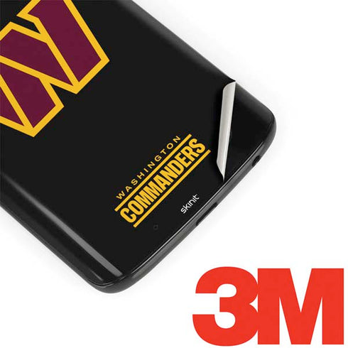 NFL Washington Commanders Black Background Moto G6 Skin