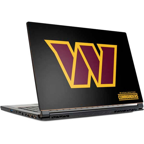 NFL Washington Commanders Black Background MSI GS65 Stealth Laptop Skin