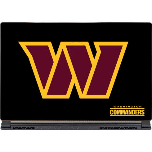 NFL Washington Commanders Black Background MSI GS65 Stealth Laptop Skin
