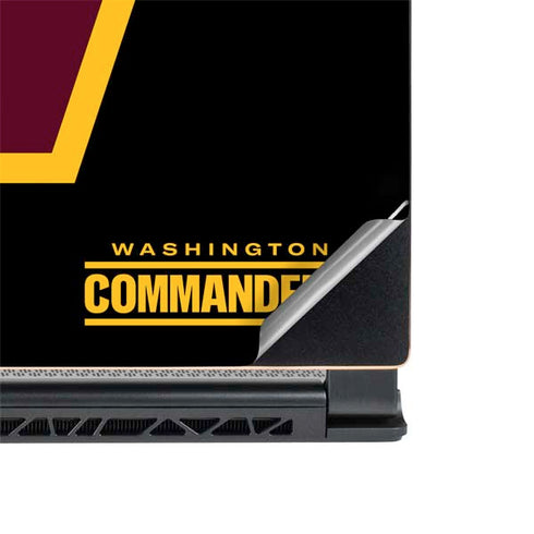 NFL Washington Commanders Black Background MSI GS65 Stealth Laptop Skin