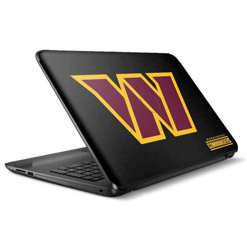 NFL Washington Commanders Black Background HP Notebook Skin