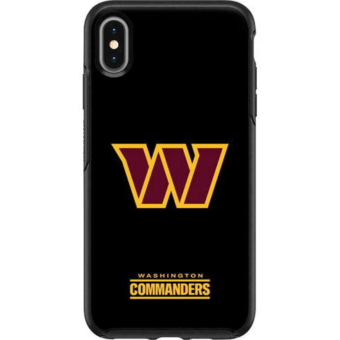 NFL Washington Commanders Black Background Otterbox Symmetry iPhone Skin