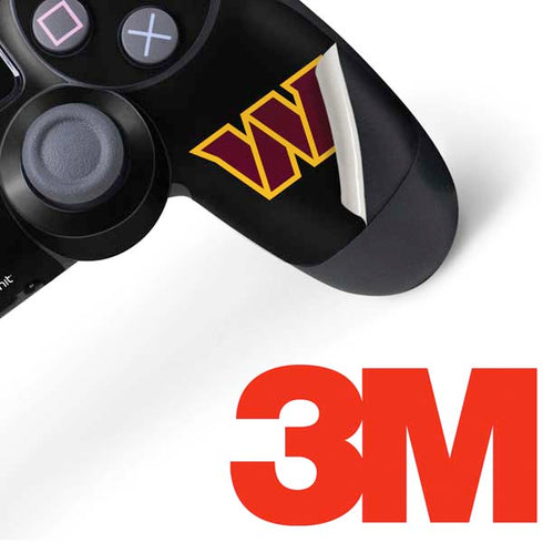 NFL Washington Commanders Black Background PS4 Controller Skin