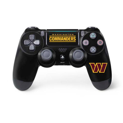 NFL Washington Commanders Black Background PS4 Pro/Slim Controller Skin